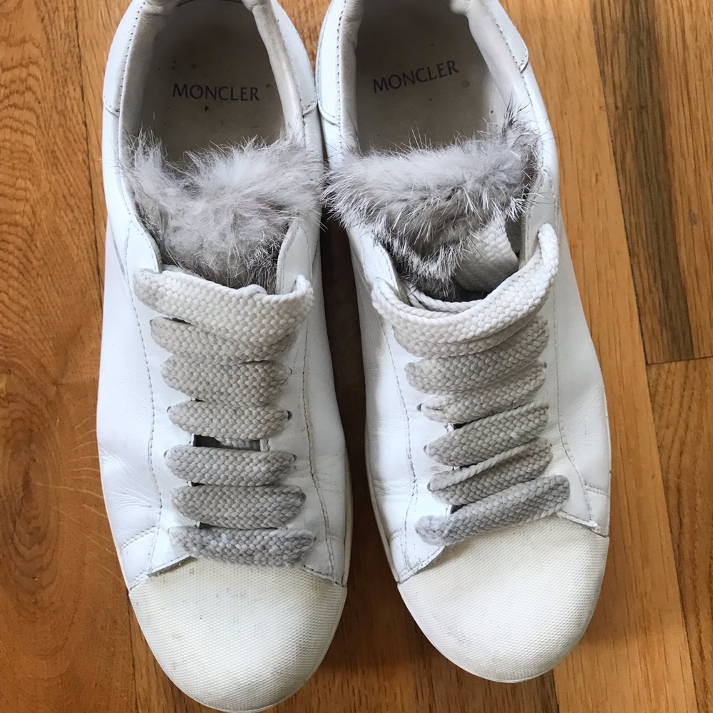 Moncler white sneakers